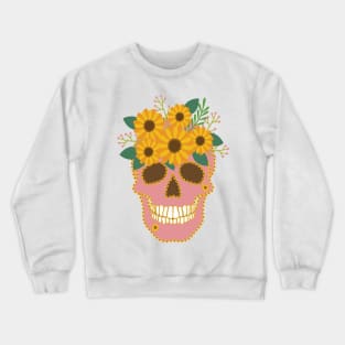 Sunflower Skull Crewneck Sweatshirt